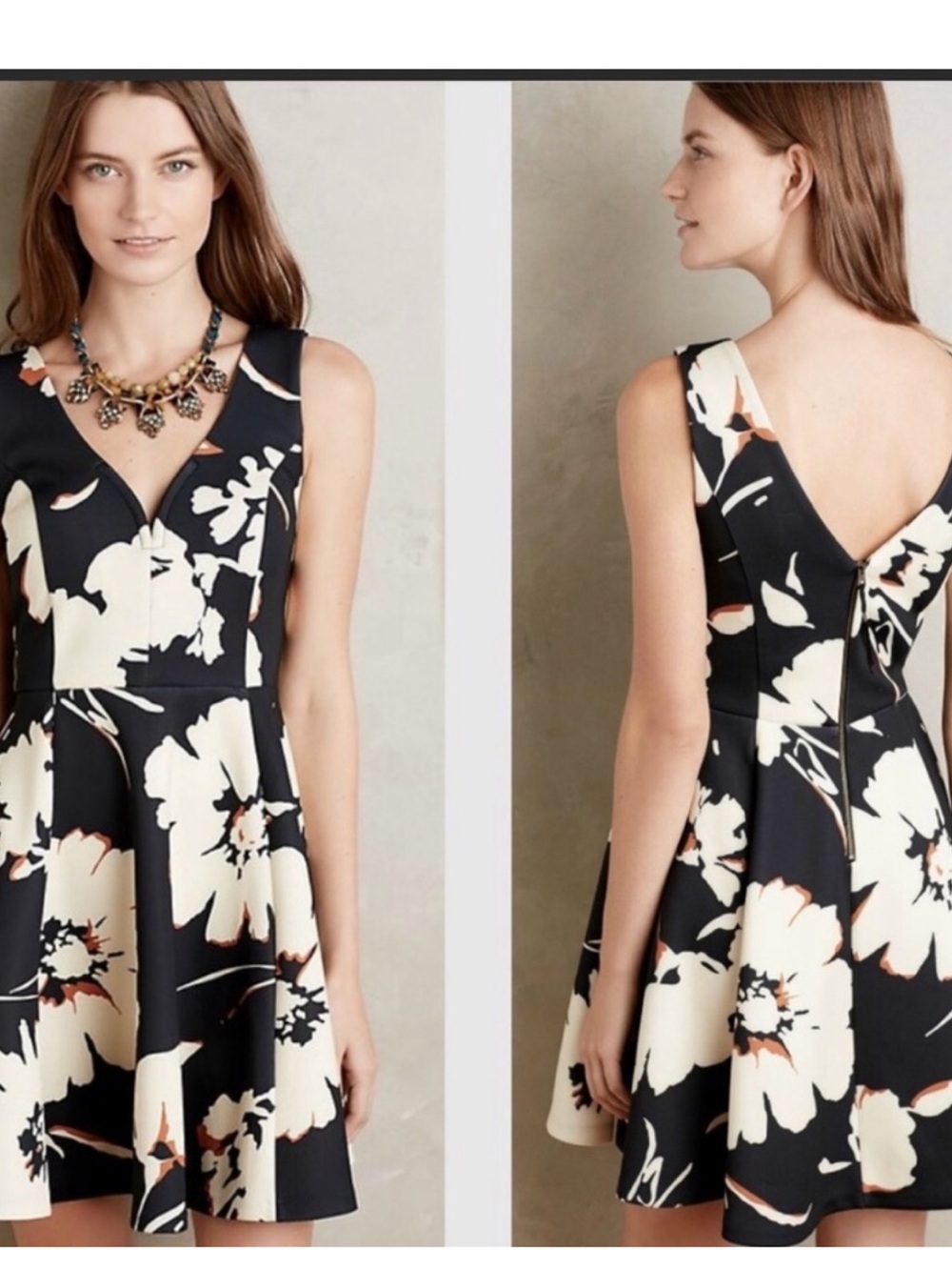 Anthropologie Maeve Amory floral print dress size 6